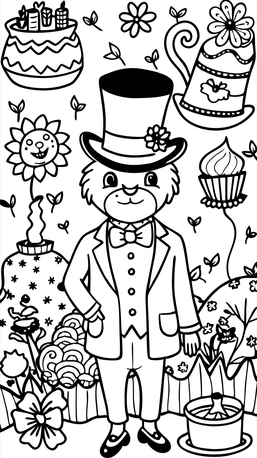 pages à colorier du monde de Dandy